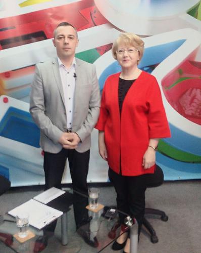 În platoul emisiunii "ESENȚA" de la Eveniment TV regional - alături de doamna Astrid Fodor, Primarul Sibiului
